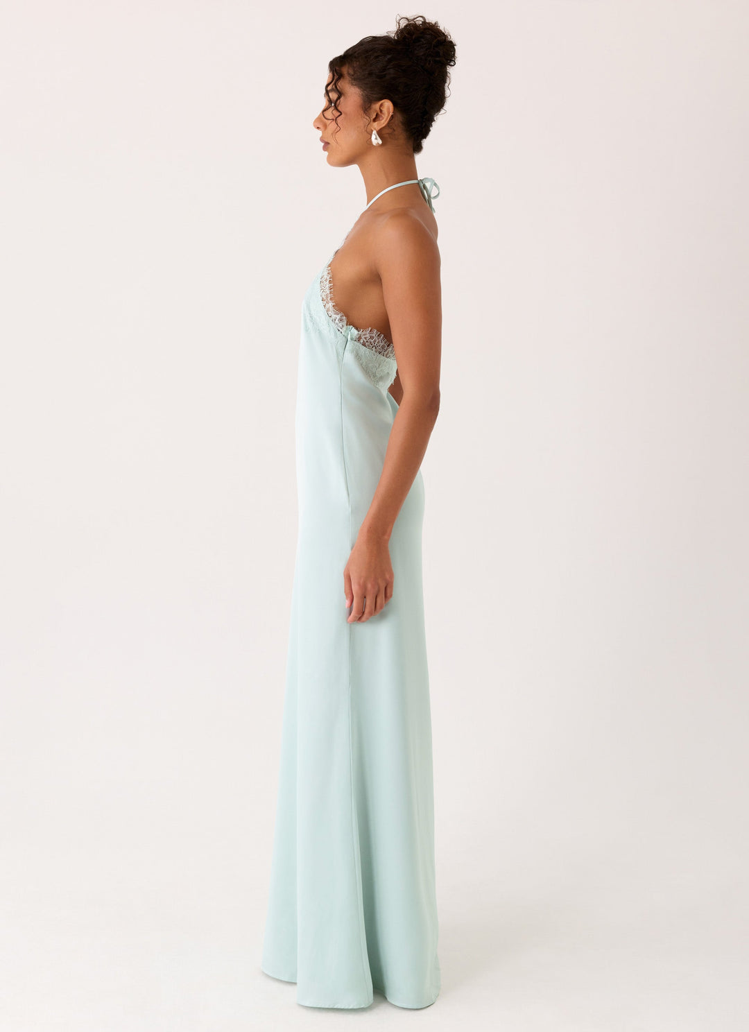 Samaria Yüksek Bel Halter Maxi Elbise