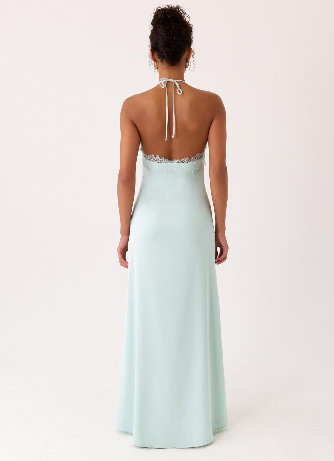 Samaria Yüksek Bel Halter Maxi Elbise