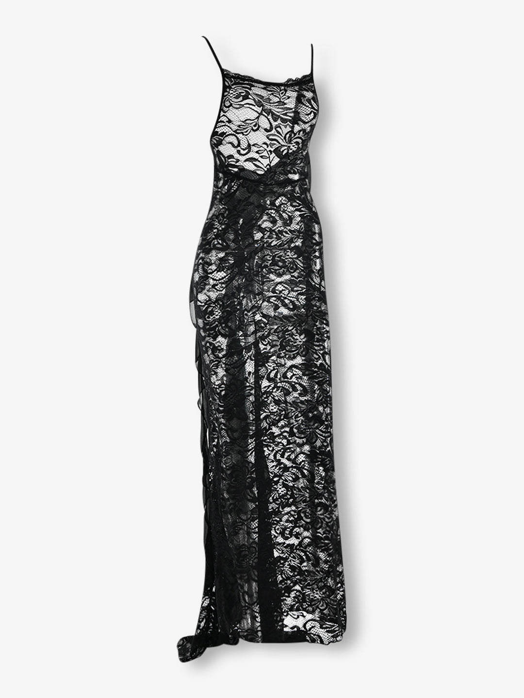 Transparan Maxi Elbise