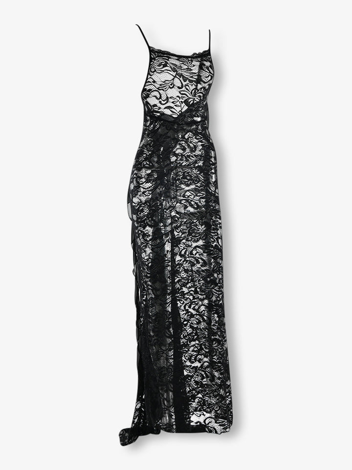 Transparan Maxi Elbise