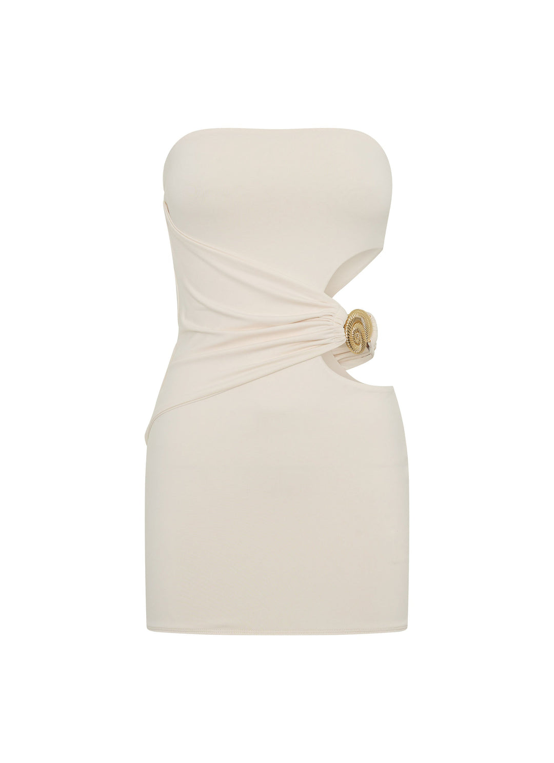 İkonik Mini Elbise - İvory