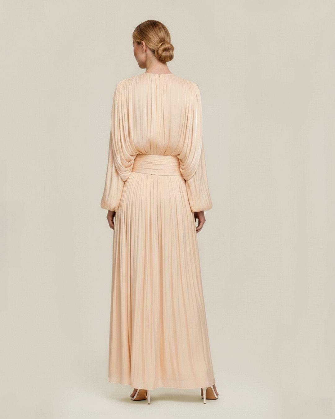 Melanie Yüksek Bel A-Line Maxi Elbise
