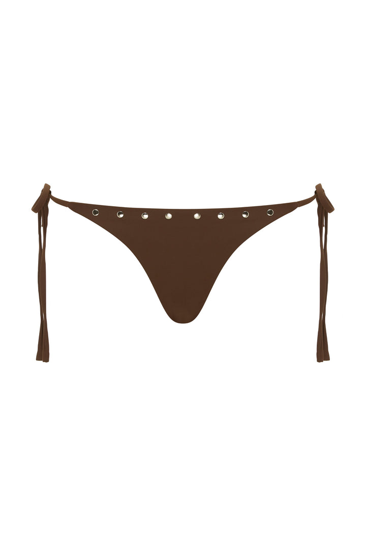Yüksek Bel Bella Bikini Takımı | Çikolata Renk Seçeneği