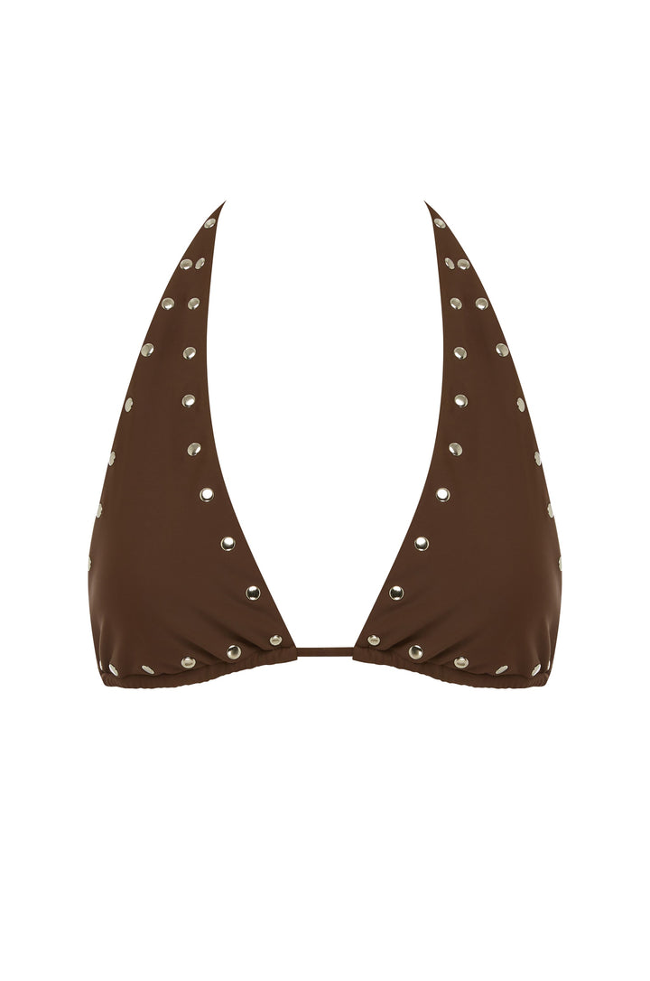 Yüksek Bel Bella Bikini Takımı | Çikolata Renk Seçeneği