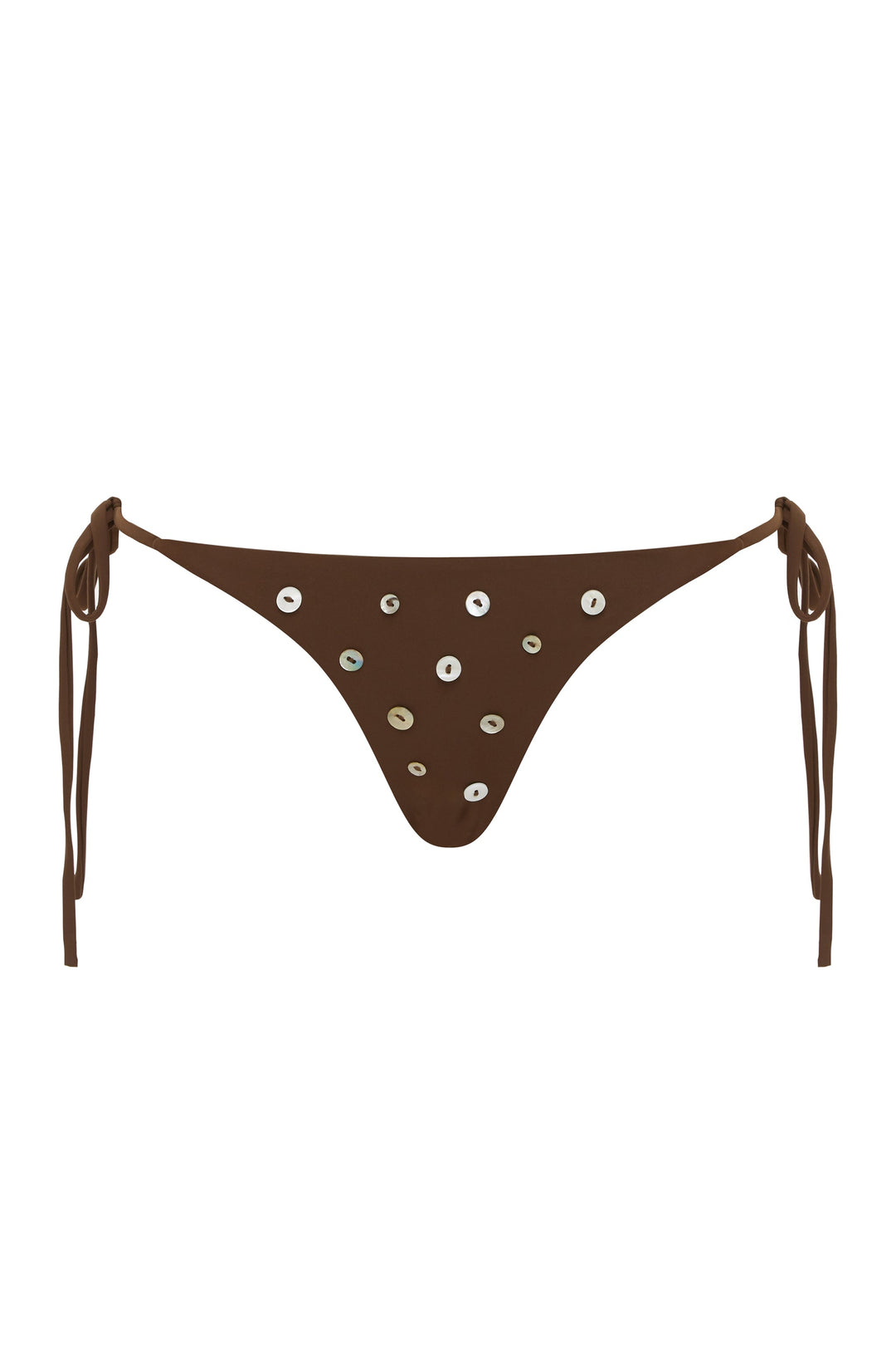 Yüksek Bel Çikolata Renkli Billie Bikini Takımı