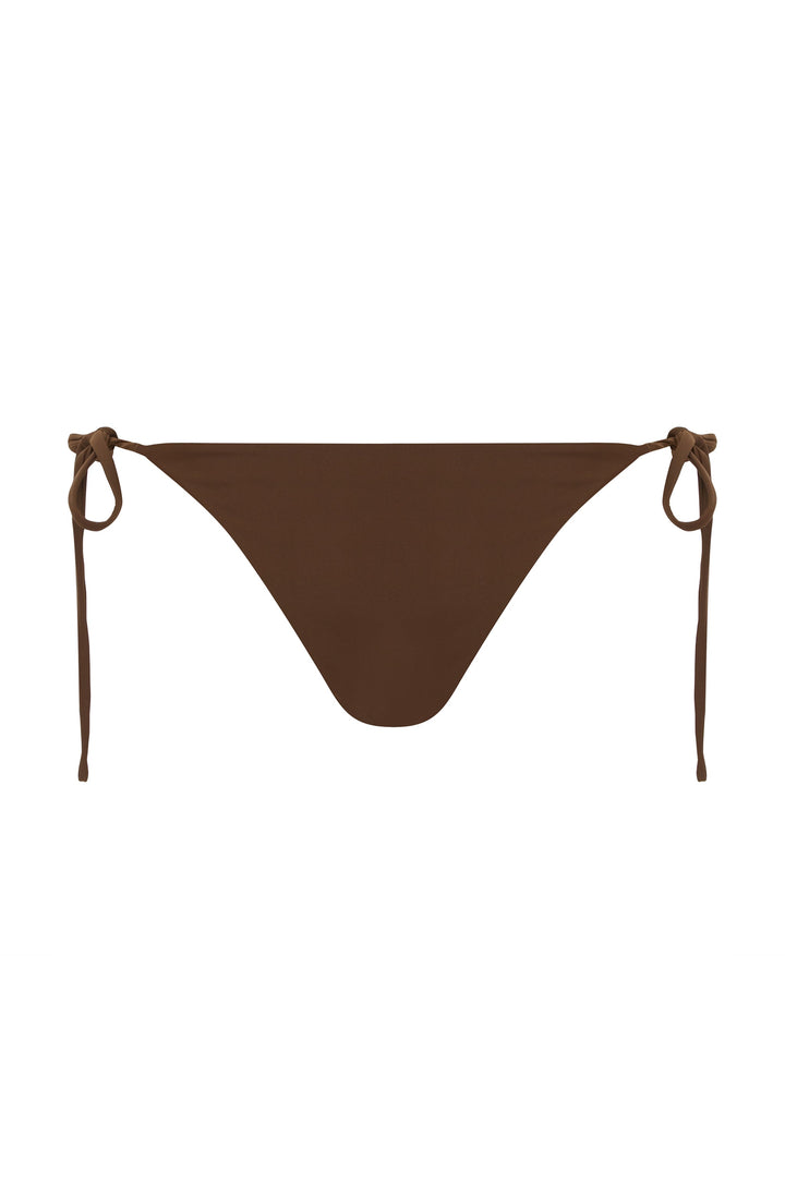 Yüksek Bel Çikolata Renkli Billie Bikini Takımı