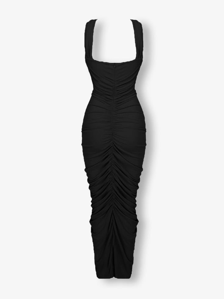 Drapeli Modern Maxi Elbise