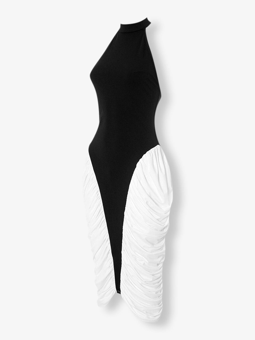 Halter Yaka Midi Elbise