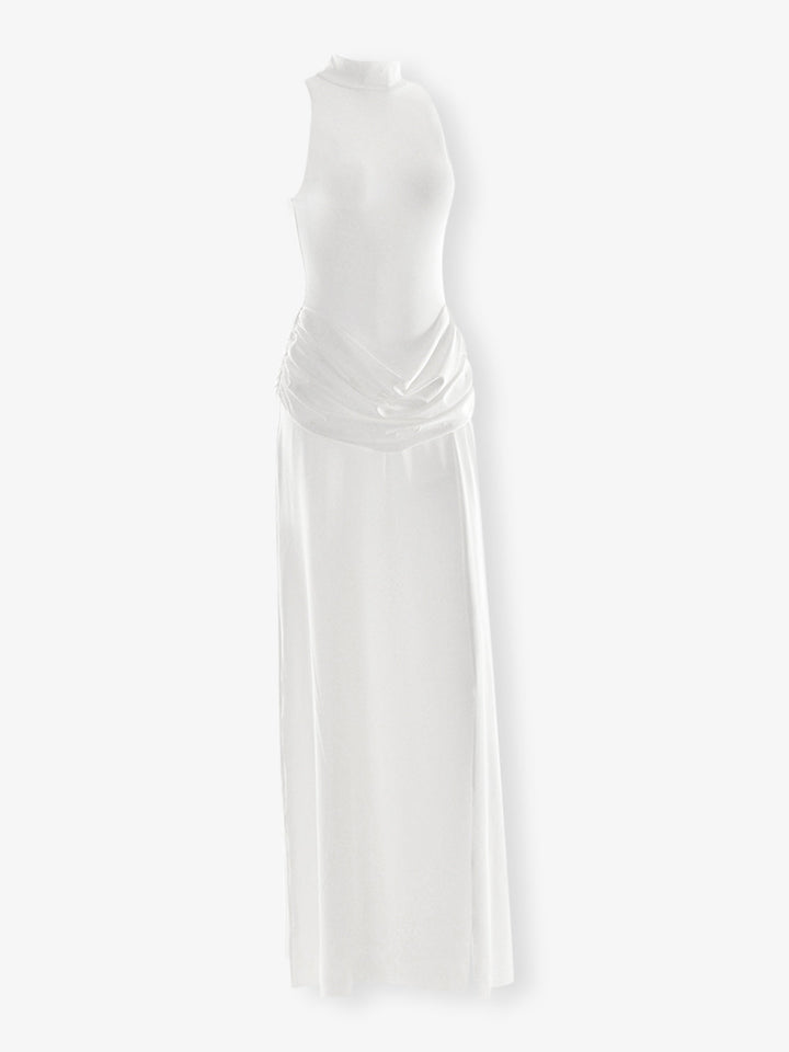Yüksek Bel Maxi Elbise