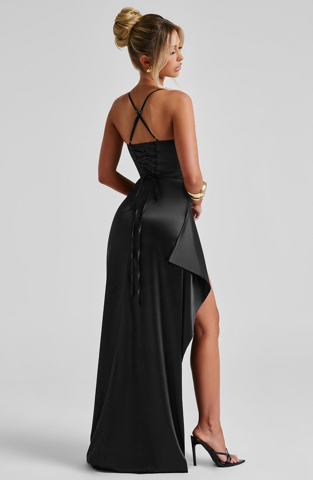 Siyah Helen Maxi Elbise