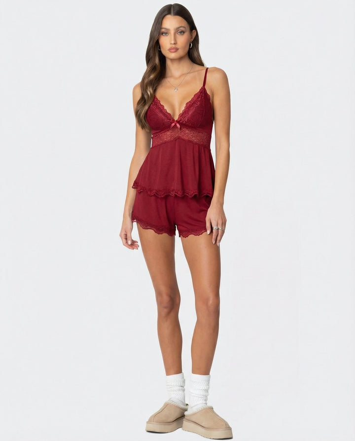 Gece Yarısı Dantel Lingerie Seti İç Giyim