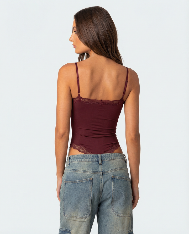 Yüksek Bel Dantel Bebek Bodysuit Bluz