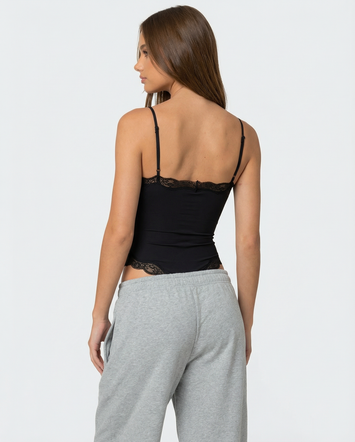 Yüksek Bel Dantel Bebek Bodysuit Bluz