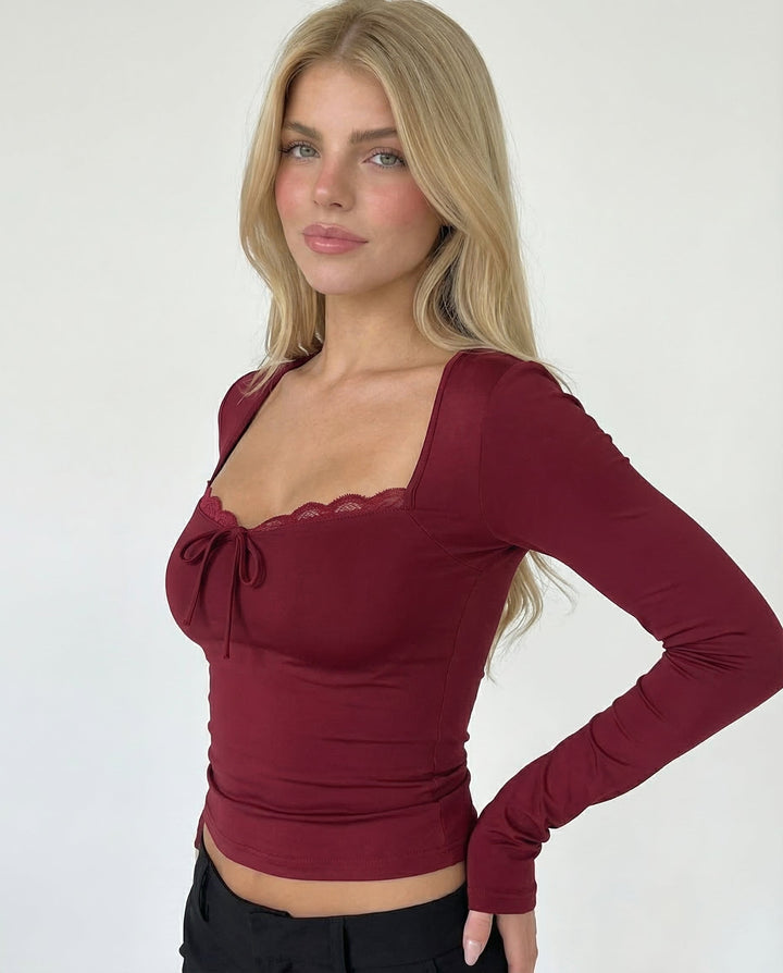 Amour Crush Yüksek Bel Üst Bluz