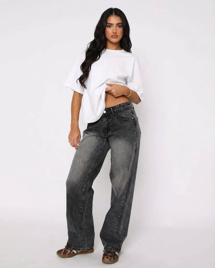 Yüksek Bel Modern Jean Pantolon