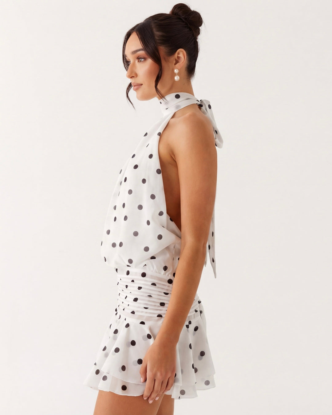 Flirt Alert Dots Mini Elbise