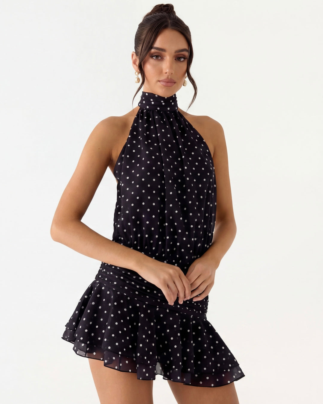 Flirt Alert Dots Mini Elbise