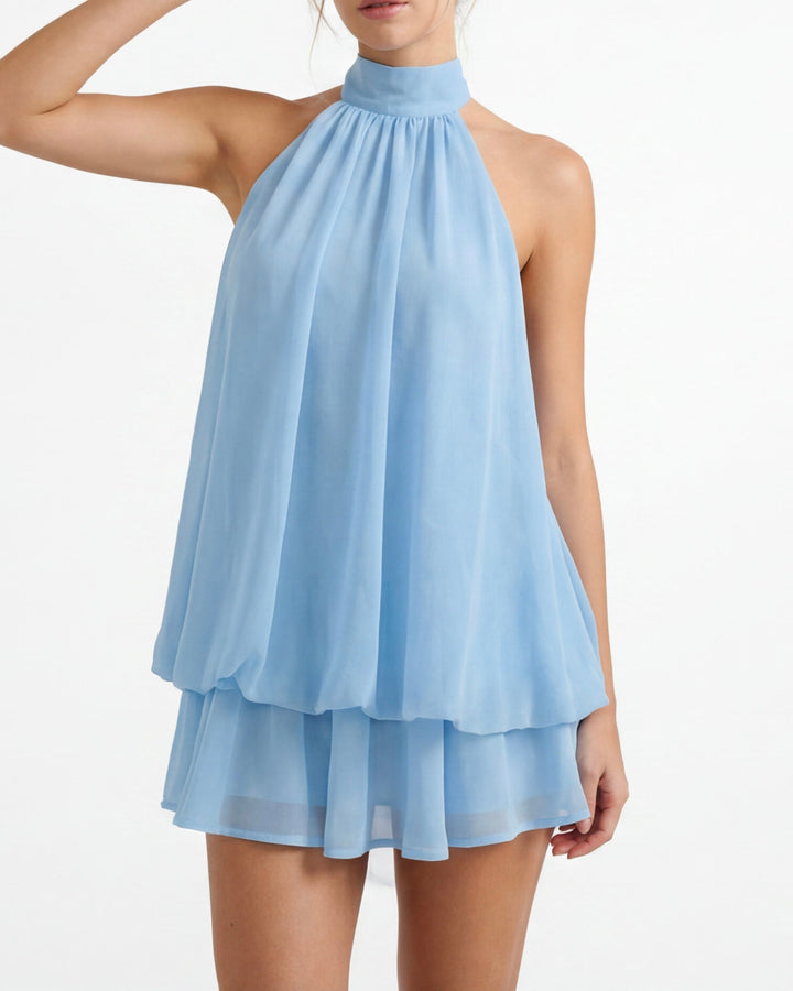 Celestia Breeze Yüksek Bel Mini Elbise