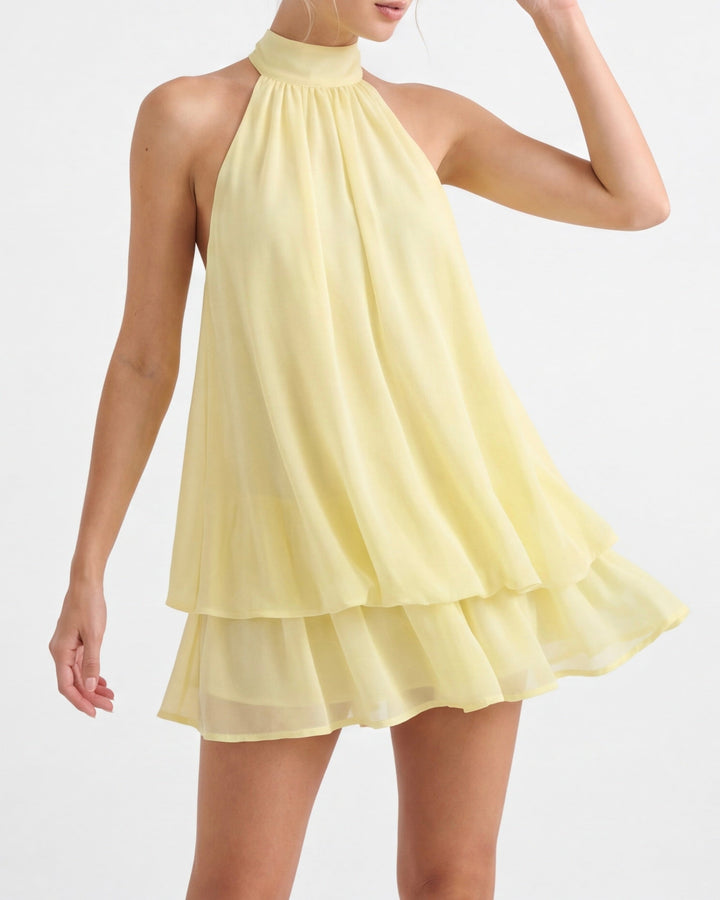 Celestia Breeze Yüksek Bel Mini Elbise