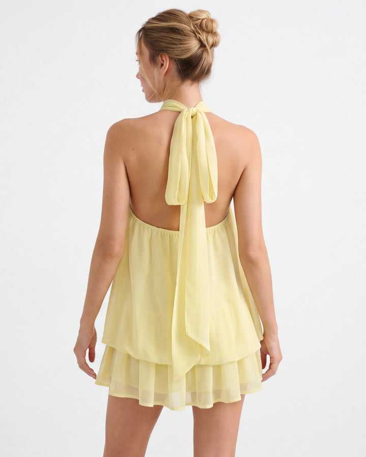 Celestia Breeze Yüksek Bel Mini Elbise