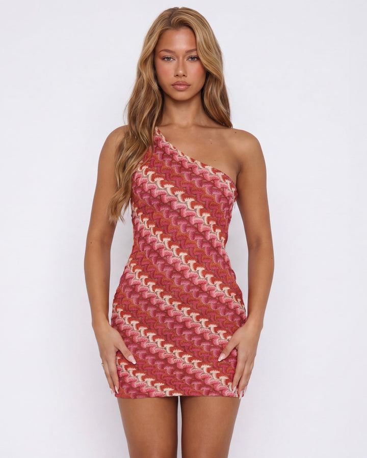 Sorella Wave Yüksek Bel Mini Elbise