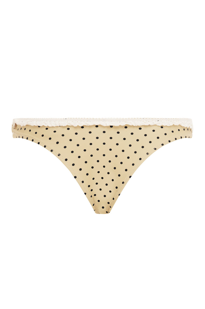 Yüksek Bel Jeanie Bikini Takımı | Biscuit Renk