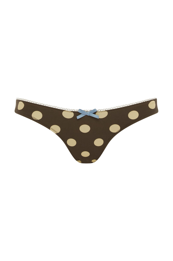 Layla Büyük Nokta Yüksek Bel Bikini Takımı
