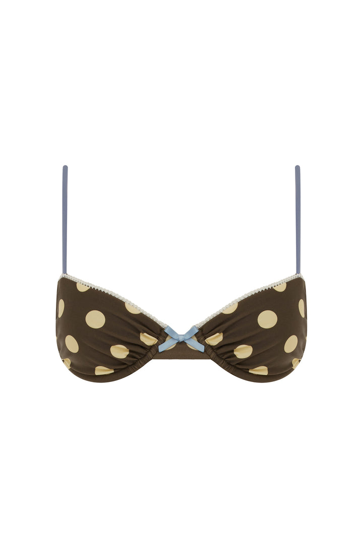 Layla Büyük Nokta Yüksek Bel Bikini Takımı
