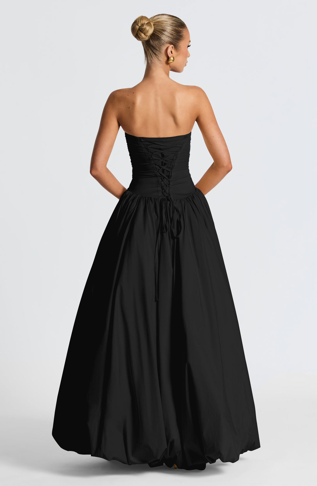 Jillian Siyah Maxi Elbise