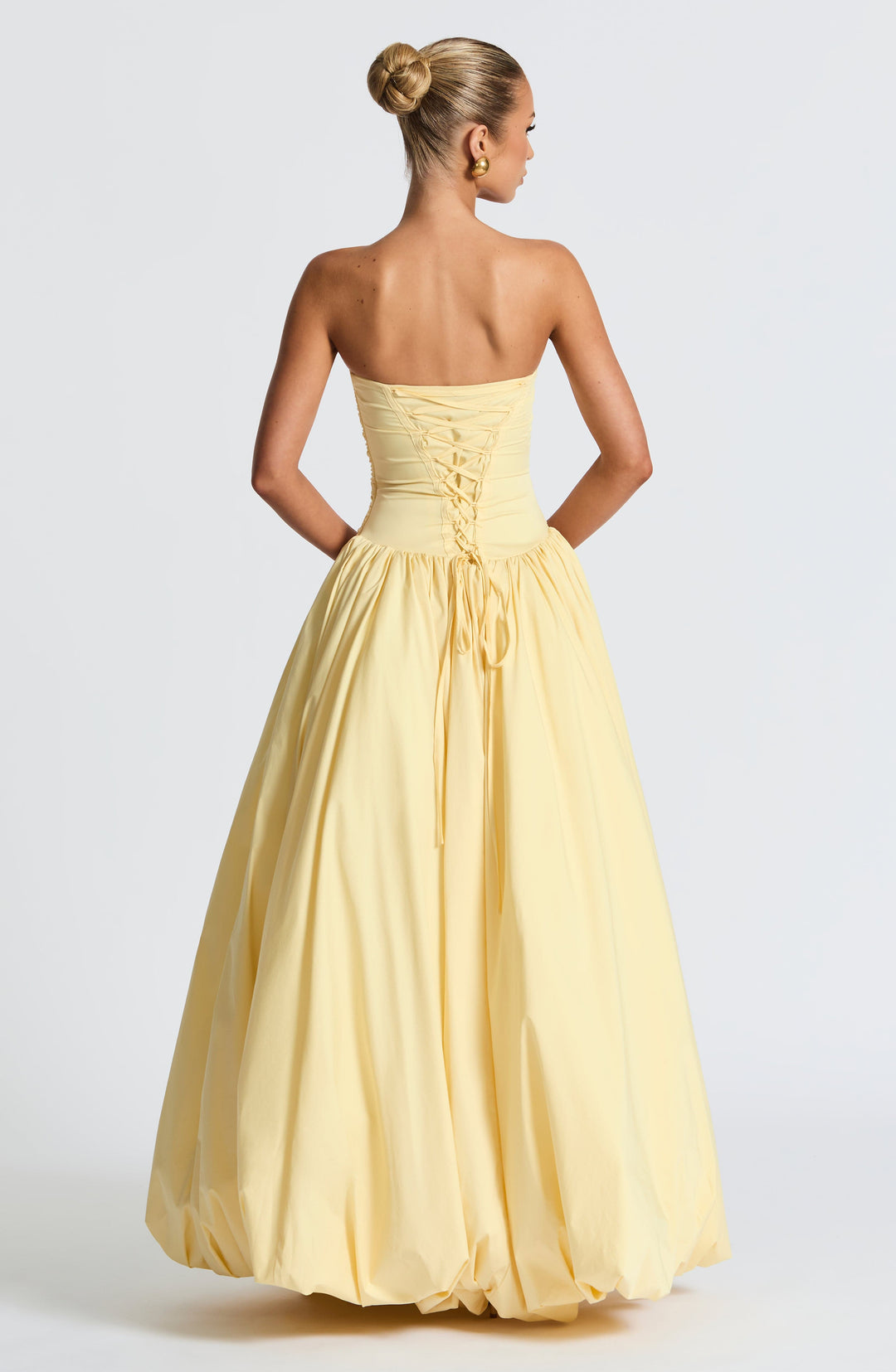 Limon Renkli Jillian Maxi Elbise