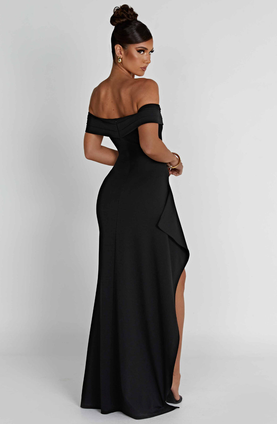 Joyce Siyah Maxi Elbise