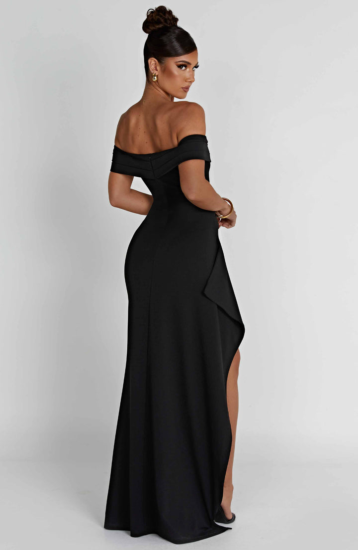Joyce Siyah Maxi Elbise