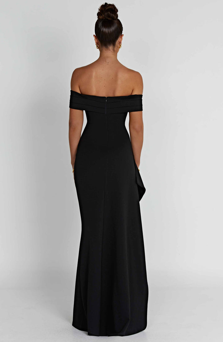 Joyce Siyah Maxi Elbise