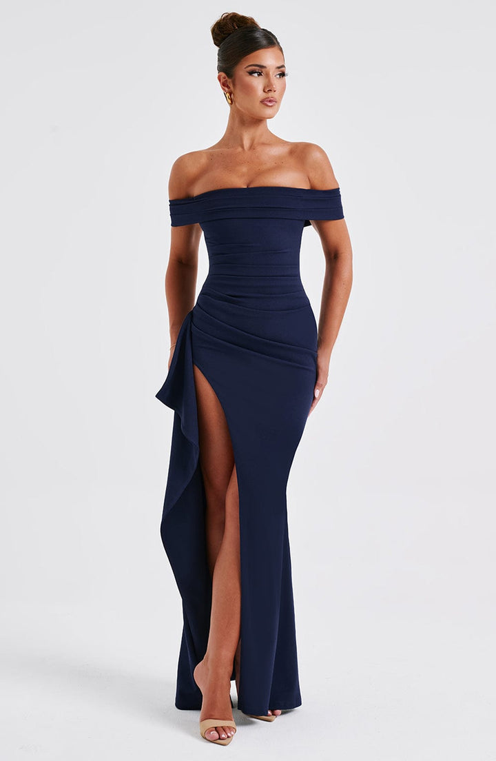 Lacivert Joyce Maxi Elbise