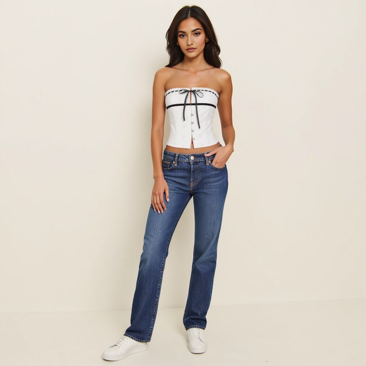 Lola Yüksek Bel Kısa Crop