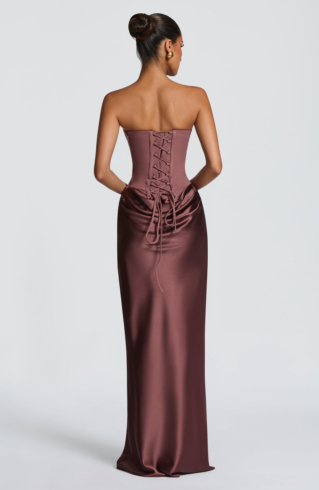 Toz Pembe Maggie Maxi Elbise