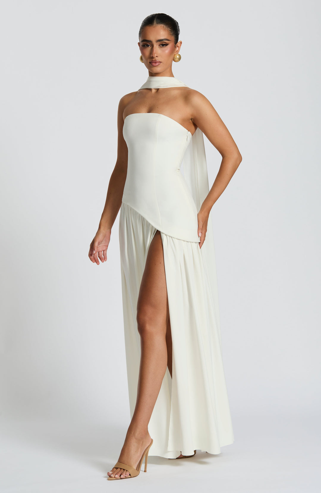 İvory Maliyah Maxi Elbise
