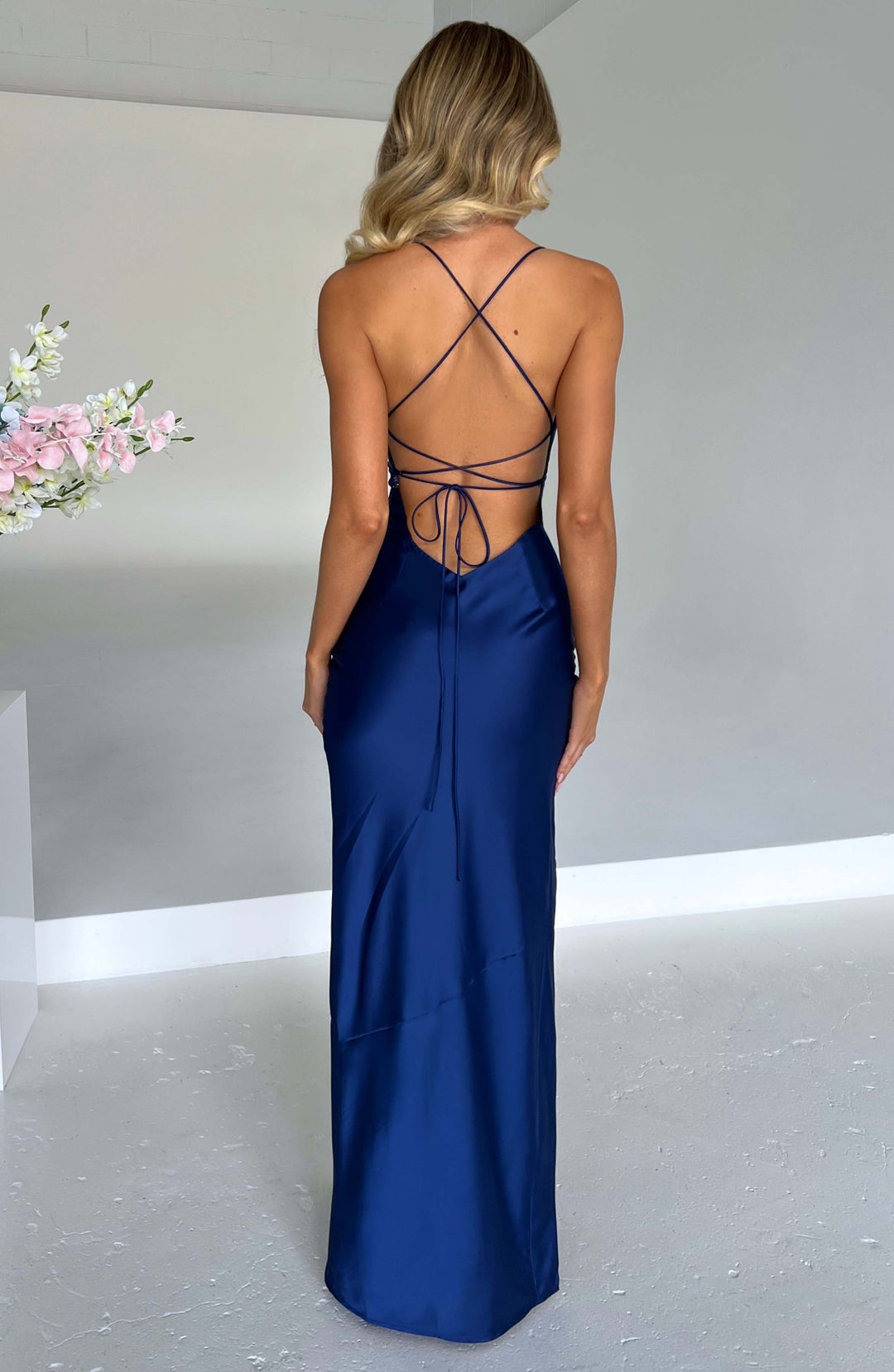 Lacivert Misha Maxi Elbise