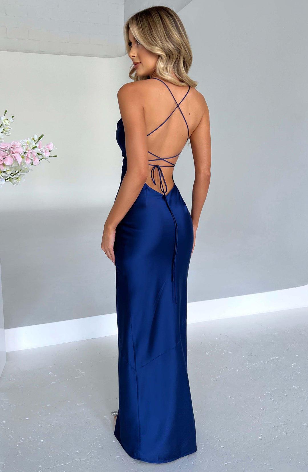 Lacivert Misha Maxi Elbise