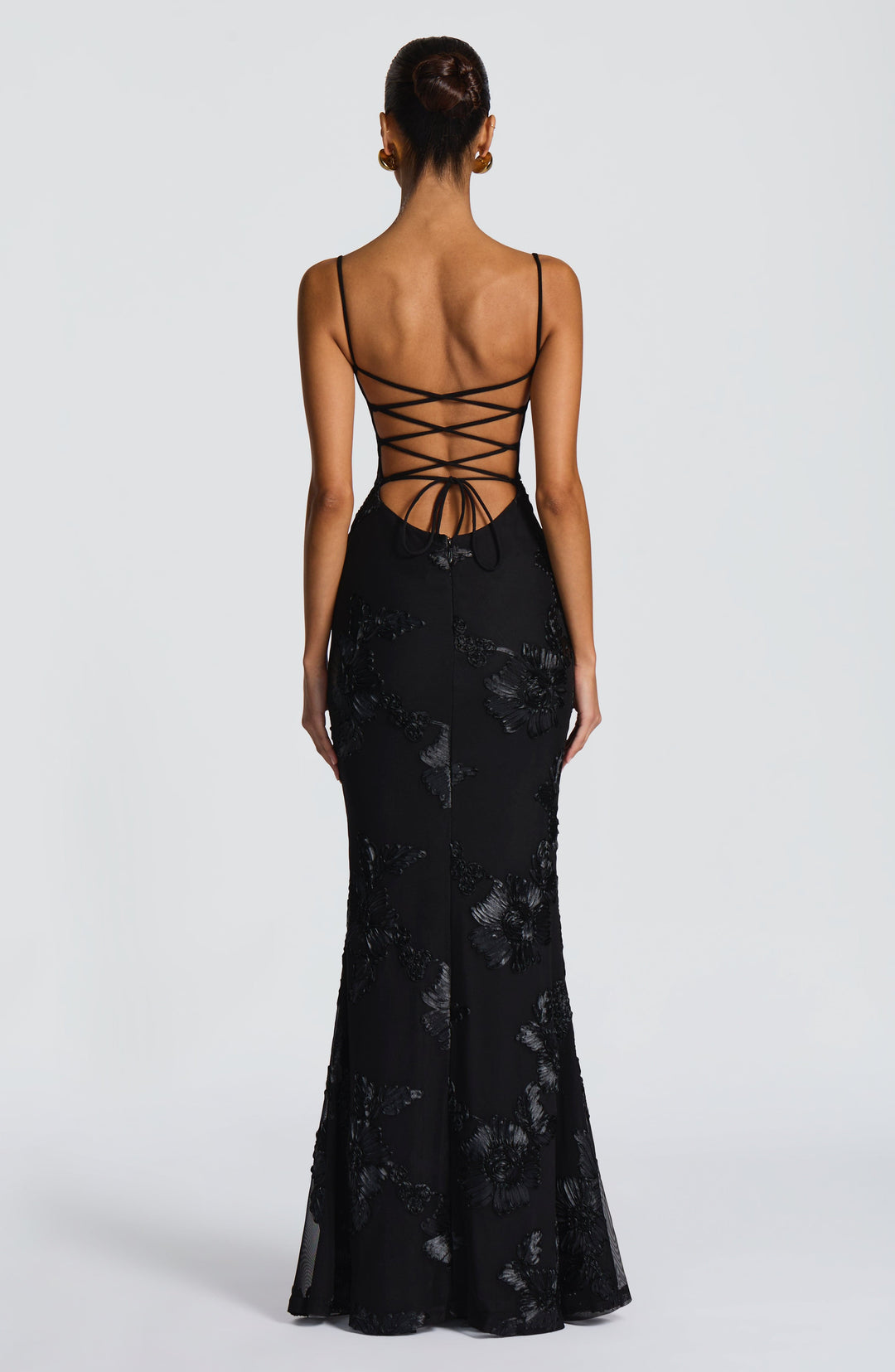Nefertiti Siyah Maxi Elbise