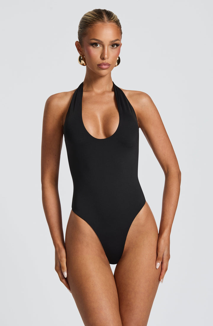 Odele Siyah Bodysuit
