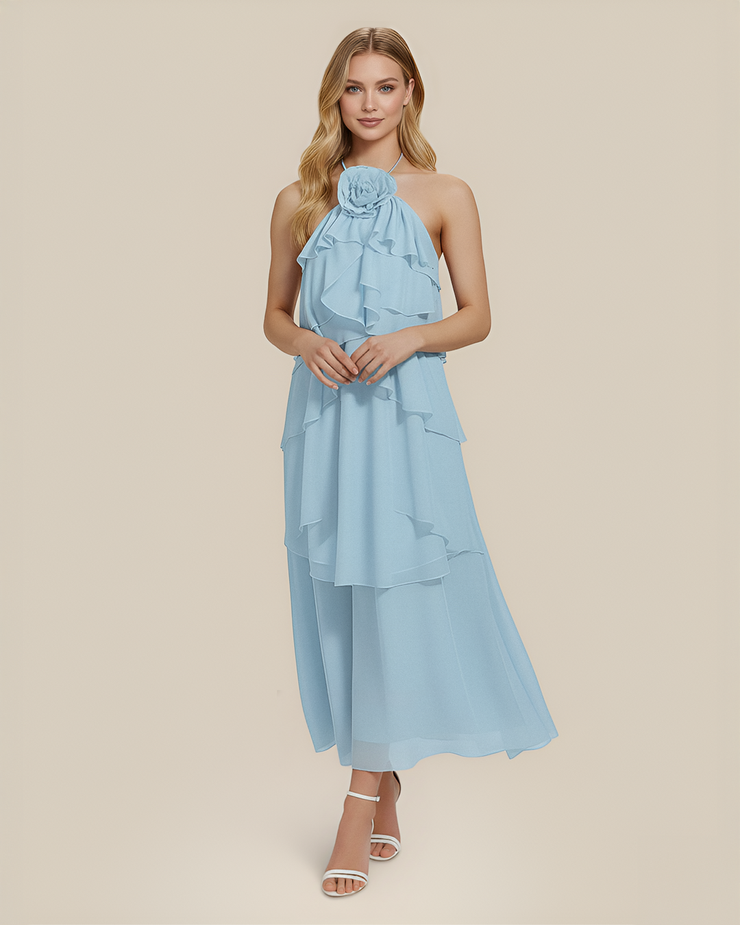 Modern Candace Midi Elbisesi