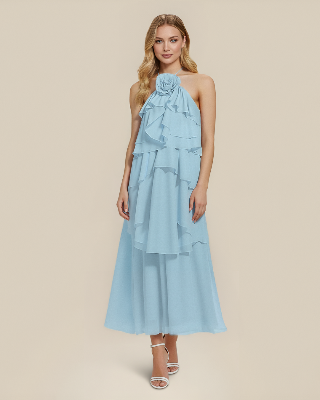 Modern Candace Midi Elbisesi
