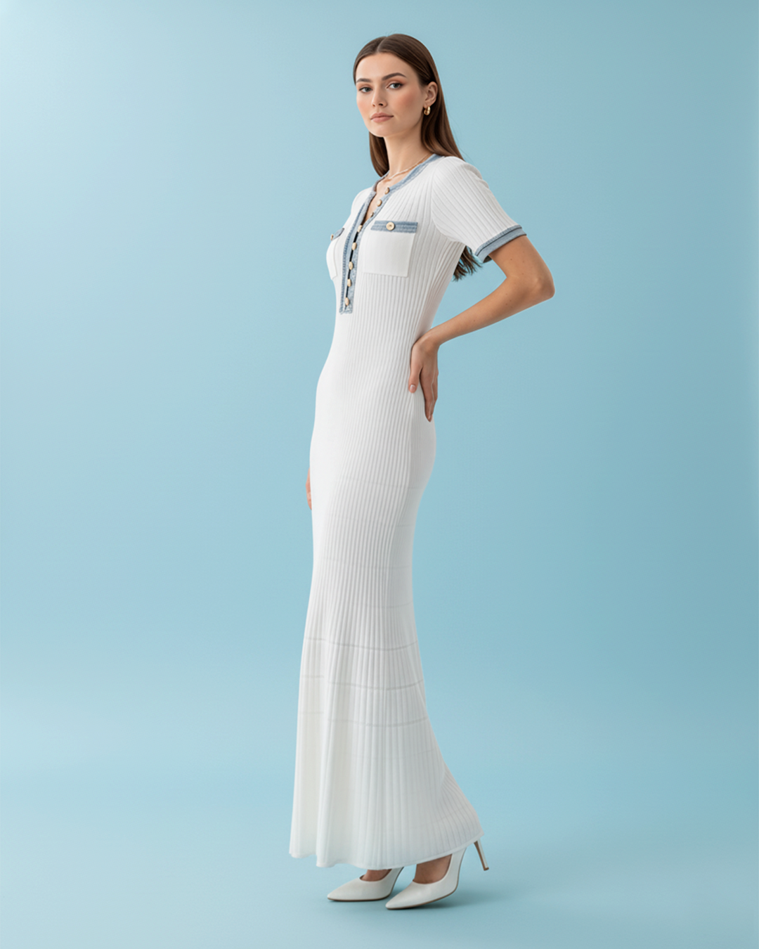 Viyana Modern Maxi Elbise