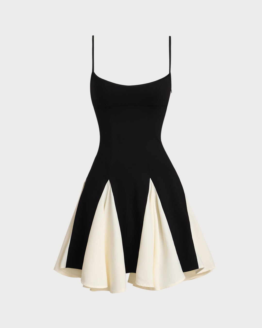 Yüksek Bel Siyah Mini Elbise